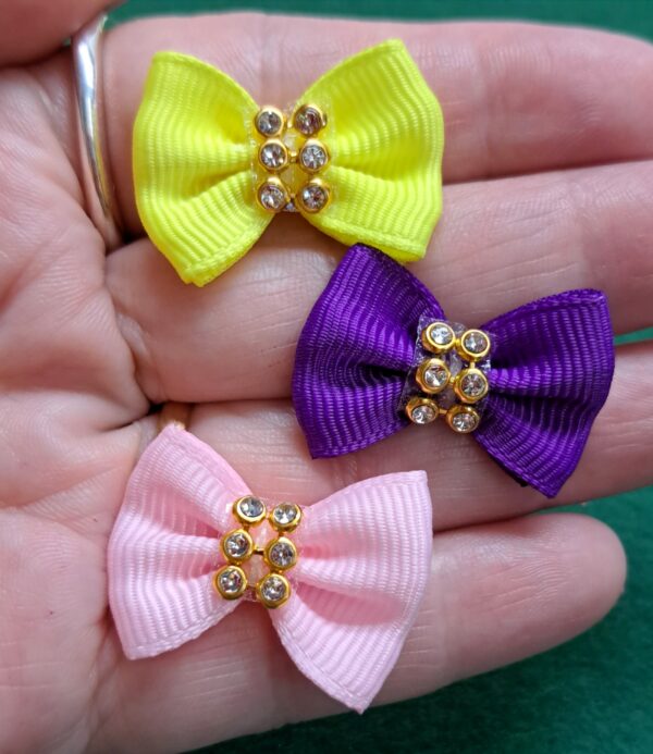 Laços Pequenos Strass Cores Sortidas - Image 4