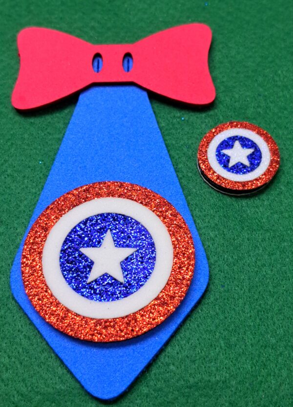 Conjunto Gravata com Adesivo Coleção Capitão América 10 Conjuntos - Image 5