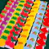 Laço Frutinhas Glitter Sortidas 10Und.