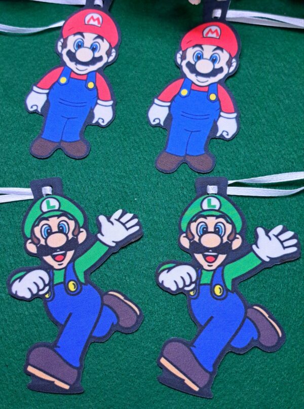 Gravata Tecido Média Mário Bros e Luigi 10Und. (11093) - Image 4