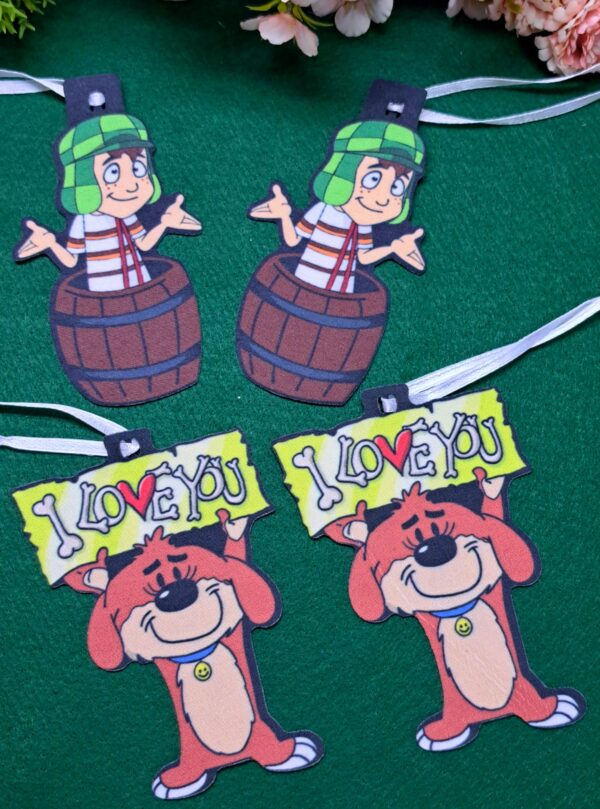 Gravata Tecido Média Chaves e I Love You 10Und. (11104)