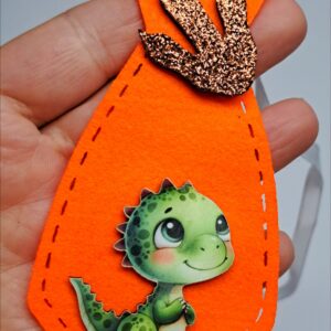 Gravata Dinossauros Baby Feltro 10und. Cores Sortidas